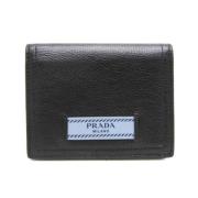 Pre-owned Leather wallets Prada Vintage , Black , Dames