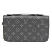 Pre-owned Canvas wallets Louis Vuitton Vintage , Black , Heren