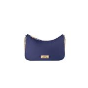 Marine Schoudertas met Jacquard Banden Elisabetta Franchi , Blue , Dam...