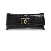 Clutch Double D Dsquared2 , Black , Dames