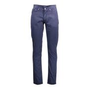 Blauwe Katoenen Jeans Broek Gant , Blue , Heren