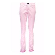 Roze katoenen jeansbroek Gant , Pink , Dames