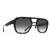 Roestvrijstalen zonnebril met UV-bescherming Mykita , Black , Heren