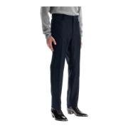 Canneté patroon sigaret broek Tom Ford , Blue , Heren