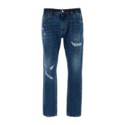 Klassieke Denim Jeans Dolce & Gabbana , Blue , Heren