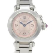 Pre-owned Stainless Steel watches Cartier Vintage , Pink , Dames