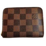 Pre-owned Canvas wallets Louis Vuitton Vintage , Brown , Dames