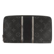 Pre-owned Canvas wallets Louis Vuitton Vintage , Black , Heren