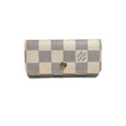 Pre-owned Canvas wallets Louis Vuitton Vintage , Beige , Dames