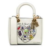 Pre-owned Leather dior-bags Dior Vintage , White , Dames