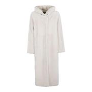 Shearling Coat Suprema , White , Heren