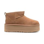 Klassieke Ultra Mini Platform Laarzen UGG , Brown , Dames