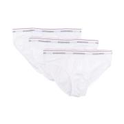 Logo Driedelige Set Katoenen Slips - S Dsquared2 , White , Heren