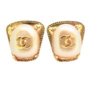 Pre-owned Metal chanel-jewelry Chanel Vintage , Yellow , Dames