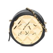 Pre-owned Leather crossbody-bags Chanel Vintage , Black , Dames