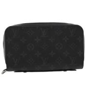 Pre-owned Canvas wallets Louis Vuitton Vintage , Black , Heren