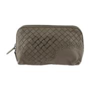 Pre-owned Leather clutches Bottega Veneta Vintage , Brown , Dames