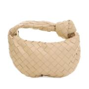 Pre-owned Leather handbags Bottega Veneta Vintage , Beige , Dames