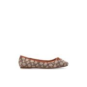 Ballet Flats Abigail Coach , Brown , Dames