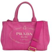 Pre-owned Canvas prada-bags Prada Vintage , Pink , Dames