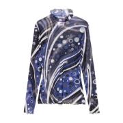 Blauwe Sweater Collectie Emilio Pucci , Blue , Dames