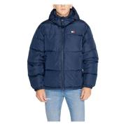 Blauwe Hooded Ritsjas voor Mannen Tommy Hilfiger , Blue , Heren