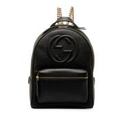 Pre-owned Leather gucci-bags Gucci Vintage , Black , Dames