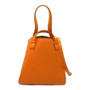 Pre-owned Leather handbags Loewe Pre-owned , Orange , Dames