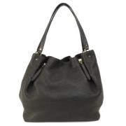 Pre-owned Leather shoulder-bags Burberry Vintage , Black , Dames