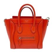 Pre-owned Leather celine-bags Celine Vintage , Orange , Dames