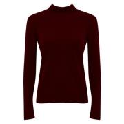 Zijden en wollen coltrui Max Mara Weekend , Red , Dames