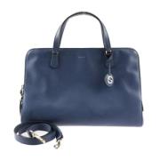 Pre-owned Leather gucci-bags Gucci Vintage , Blue , Dames