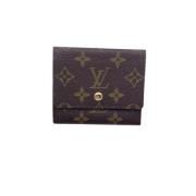 Pre-owned Leather wallets Louis Vuitton Vintage , Brown , Dames