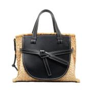 Pre-owned Leather handbags Loewe Pre-owned , Black , Dames