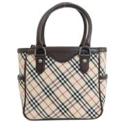 Pre-owned Canvas handbags Burberry Vintage , Beige , Dames