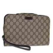 Pre-owned Canvas gucci-bags Gucci Vintage , Beige , Dames