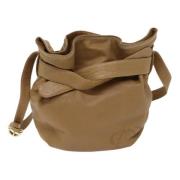 Pre-owned Leather shoulder-bags Loewe Pre-owned , Brown , Dames