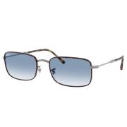 Metalen Frame Blauwe Gradiënt Zonnebril Ray-Ban , Brown , Unisex