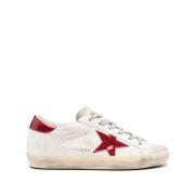 Super Star Leren Sneakers Golden Goose , White , Dames