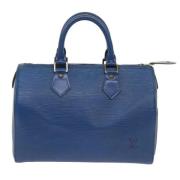 Pre-owned Leather louis-vuitton-bags Louis Vuitton Vintage , Blue , Da...