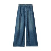 Blauwe Straight Leg Jeans Mar De Margaritas , Blue , Dames