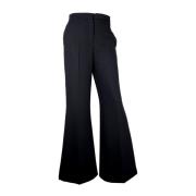 Elegante Flared Broek in Zwart Kaos , Black , Dames