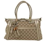 Pre-owned Canvas gucci-bags Gucci Vintage , Beige , Dames