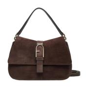 Flow Top Handvat Tas in Cioccolato Furla , Brown , Dames