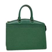 Pre-owned Leather handbags Louis Vuitton Vintage , Green , Dames