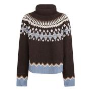 Multicolor Winter Coltrui Sweater Alanui , Multicolor , Dames