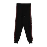 Gestreepte Gebreide Broek met Elastische Tailleband Liu Jo , Black , D...