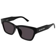 Platte Zonnebril Balenciaga , Black , Unisex