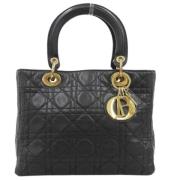 Pre-owned Leather dior-bags Dior Vintage , Black , Dames