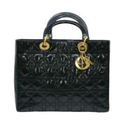 Pre-owned Leather dior-bags Dior Vintage , Black , Dames